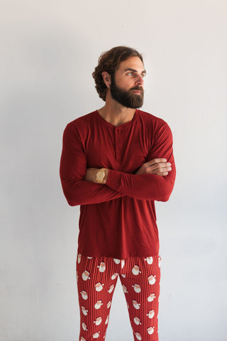 Bamboo Long Sleeve Top - Santa In My Jammers Size: M
