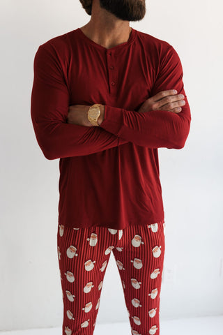 Bamboo Long Sleeve Top - Santa In My Jammers Size: M