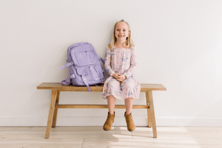 Bamboo Long Sleeve Twirl Dress with Pockets - Shrinking Violet School Girl