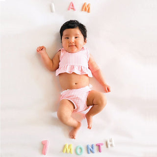 Lucy Darling Milestone Felt Numbers in Pastel | Baby Riddle
