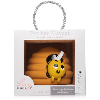 Lucy Darling Honey Bee Teether Toy Playset | Baby Riddle