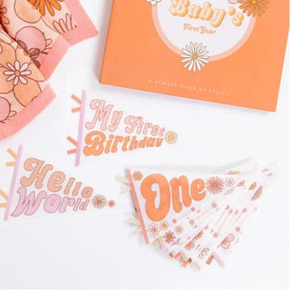 Lucy Darling Flower Child Petit Milestone Pennant | Baby Riddle
