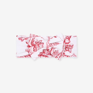 Bamboo Luxe Bow Headwrap - Father Christmas