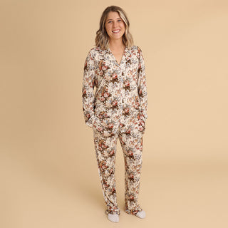 Bamboo Luxe Top & Pajama Pant Set - Dauphine (Floral)