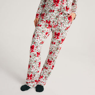 Bamboo Luxe Top & Pajama Pant Set - Happy Holly-Days