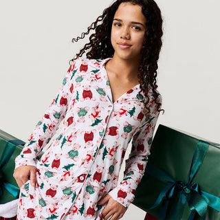 Bamboo Luxe Top & Pajama Pant Set - Lachlan (Teddy Bears) Posh Peanut Size: S