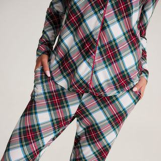 Bamboo Luxe Top & Pajama Pant Set - Portia Plaid