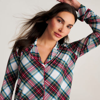 Bamboo Luxe Top & Pajama Pant Set - Portia Plaid