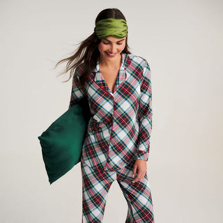 Bamboo Luxe Top & Pajama Pant Set - Portia Plaid
