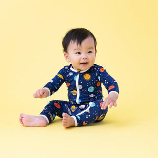 Bamboo Coverall with Zipper - Peaceful Planets Baby & Toddler Sleepwear