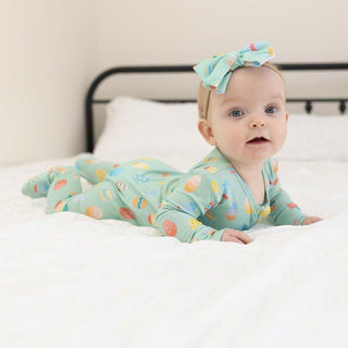 Bamboo Footie with Zipper - Easter Egg Baby & Toddler Sleepwear