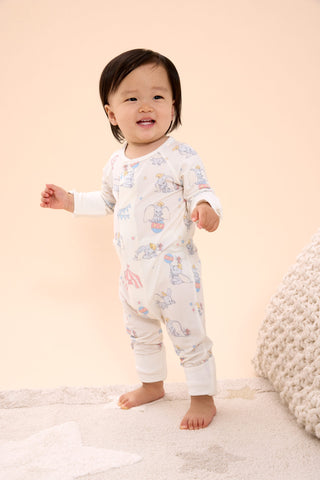 Magnetic Convertible Footie Romper - Dumbo Circus Magnetic Me Size: 9-12 Months