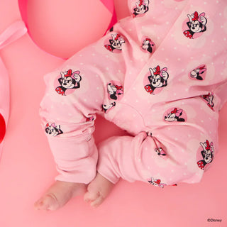 Magnetic Convertible Footie Romper - Minnie Galentines Day Magnetic Me Size: 9-12 Months