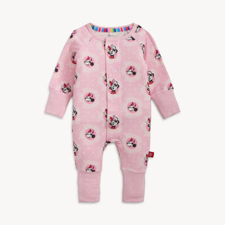 Magnetic Convertible Footie Romper - Minnie Galentines Day Magnetic Me Size: 9-12 Months