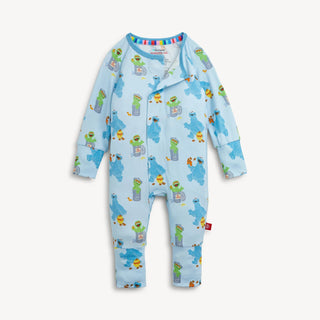 Magnetic Convertible Footie Romper - Sesame Street Cookie & Oscar