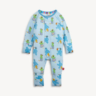 Magnetic Convertible Footie Romper - Sesame Street Cookie & Oscar