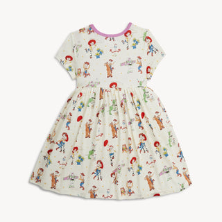 Magnetic Short Sleeve Dress - Toy Story Woody & Friends Magnetic Me Size: 2T