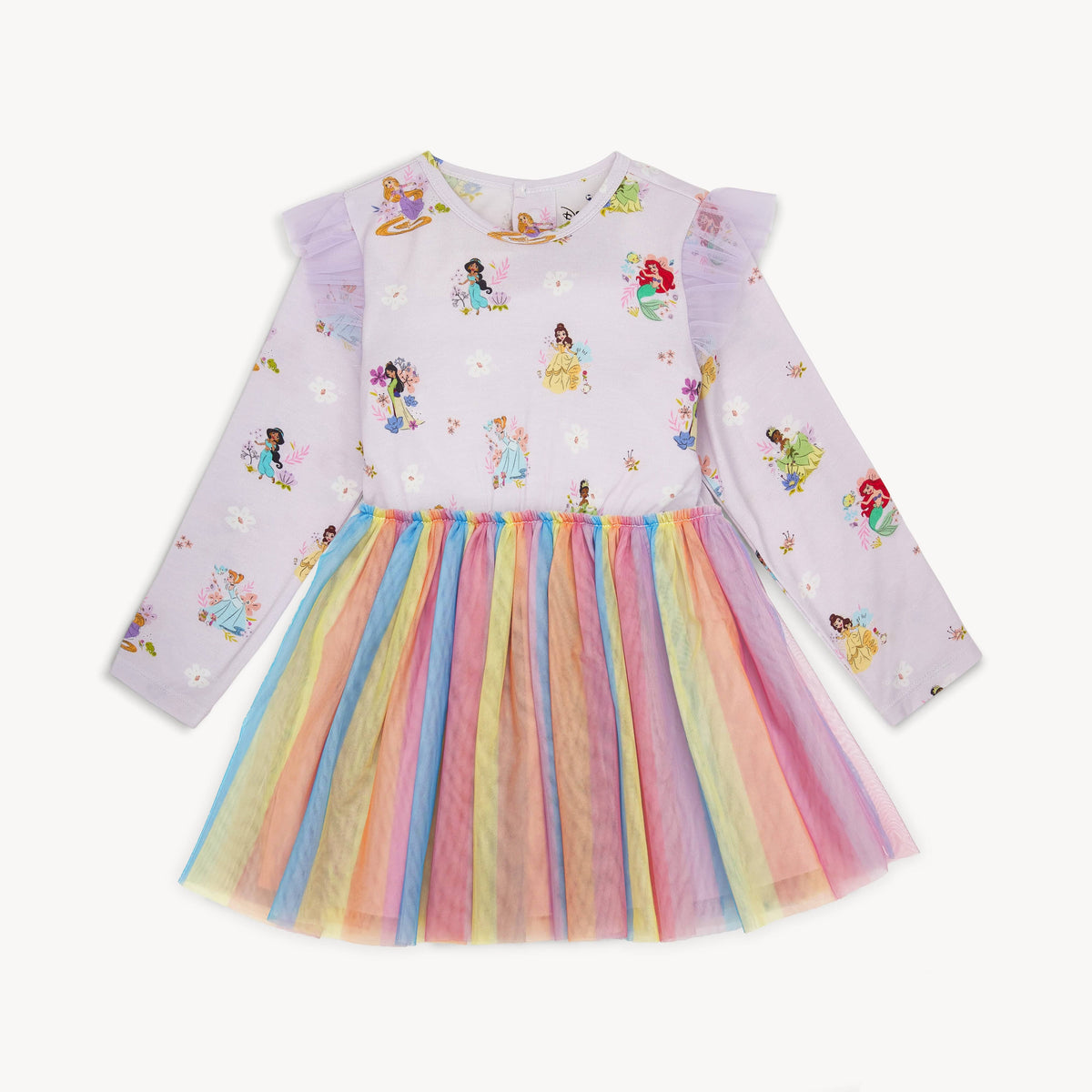 disney princess tutu dress Girls Princess pastel Rainbow tutu dress