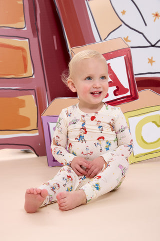 Magnetic Long Sleeve Pajama Set - Toy Story Woody & Friends Magnetic Me Size: 2T