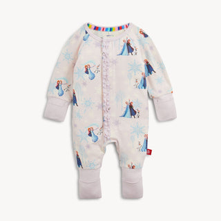 Magnetic Ruffle Convertible Footie Romper - Frozen Magnetic Me Size: 9-12 Months