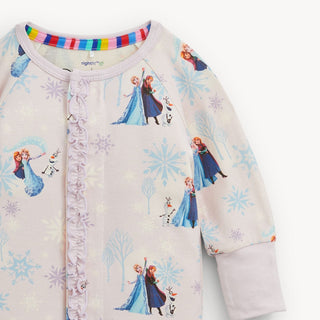 Magnetic Ruffle Convertible Footie Romper - Frozen Magnetic Me Size: 9-12 Months