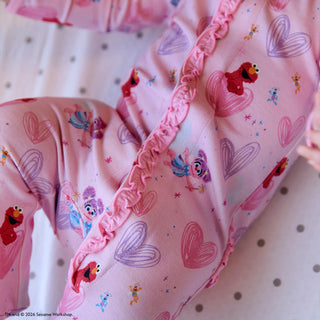 Magnetic Ruffle Footie - Sesame Street Elmo & Abby
