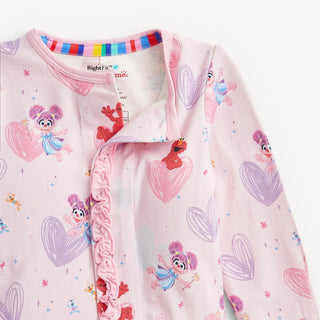 Magnetic Ruffle Footie - Sesame Street Elmo & Abby