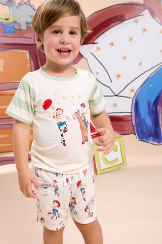 Magnetic Top and Shorts Set - Toy Story Woody & Friends Magnetic Me Sets Size: 2T