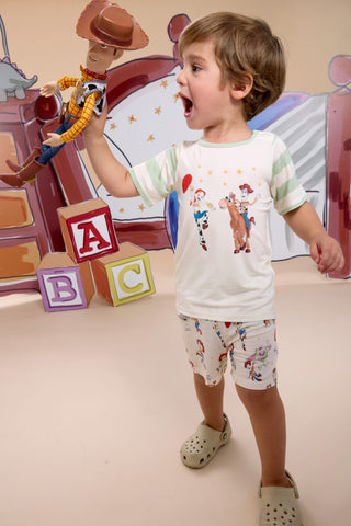 Magnetic Top and Shorts Set - Toy Story Woody & Friends Magnetic Me Sets Size: 2T