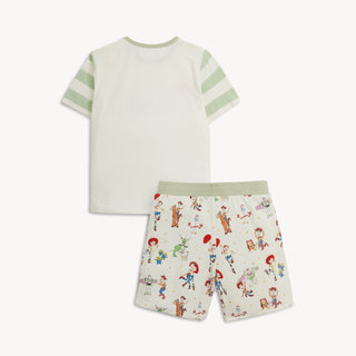 Magnetic Top and Shorts Set - Toy Story Woody & Friends Sets Magnetic Me Size: 2T