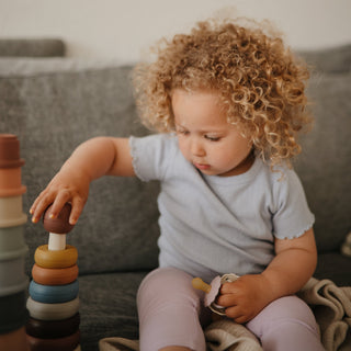 Stacking Rings ToytoysMushieColor: Rustic