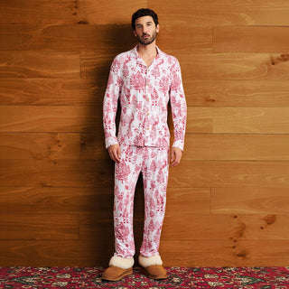 Men's Bamboo Luxe Top & Pajama Pant Set - Father Christmas