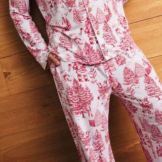Men's Bamboo Luxe Top & Pajama Pant Set - Father Christmas