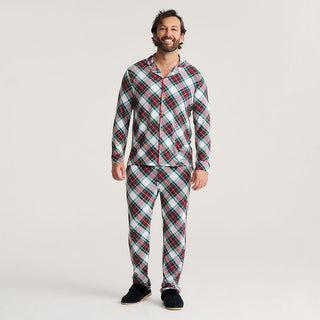 Men's Bamboo Luxe Top & Pajama Pant Set - Portia Plaid