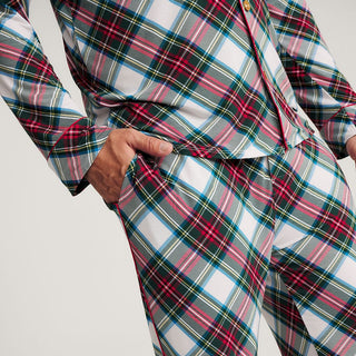 Men's Bamboo Luxe Top & Pajama Pant Set - Portia Plaid