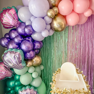 Mermaid Balloon Garland Kit Balloon Garlands Ellie's Party Supply Garland Length:: 5 Feet