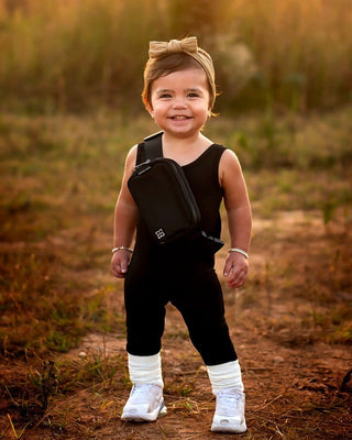 Mila Athleisure Jumpsuit - Black Jumpsuits Bailey's Blossoms Size: 0-3months