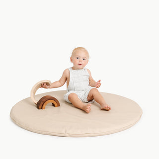 Wholesale Padded Mini Playmat Padded Mat Gathre Color: Millet Shape: Circle