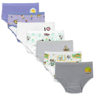 Bamboo Underwear (Pack of 7) - MinecraftBellabu BearSize: 2T-3T