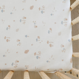 Minky Stretch Luxe Crib SheetsSaranoniColor: Floral