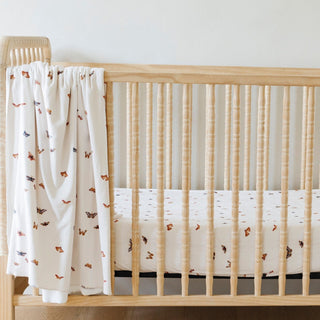 Minky Stretch Luxe Crib SheetsSaranoniColor: Floral