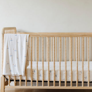 Minky Stretch Luxe Crib SheetsSaranoniColor: Floral