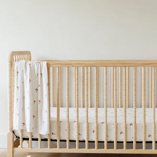 Minky Stretch Luxe Crib SheetsSaranoniColor: Floral