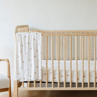 Minky Stretch Luxe Crib SheetsSaranoniColor: Apple