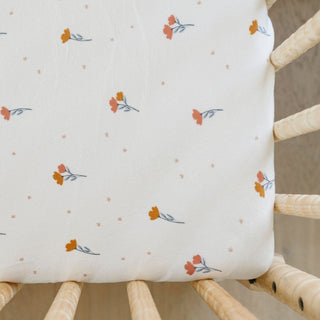 Minky Stretch Luxe Crib SheetsSaranoniColor: Floral