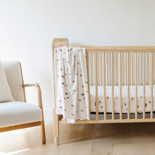 Minky Stretch Luxe Crib SheetsSaranoniColor: Butterfly