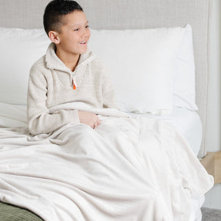 Minky Stretch Receiving Blankets Saranoni Color: Neutral Checkered