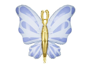 Foil Butterfly Balloon - 27" Party Decor Mylar Balloons Ellie's Party Supply Color: Pastel Blue