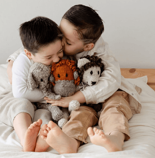 Wool Knit Buddy | Sam the Sloth knit dolls Finn + Emma Color: Default Size: One Size