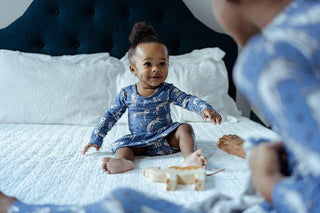 Bamboo Long Sleeve Leotard Bodysuit Dress - Night Wolves Baby & Toddler Dresses